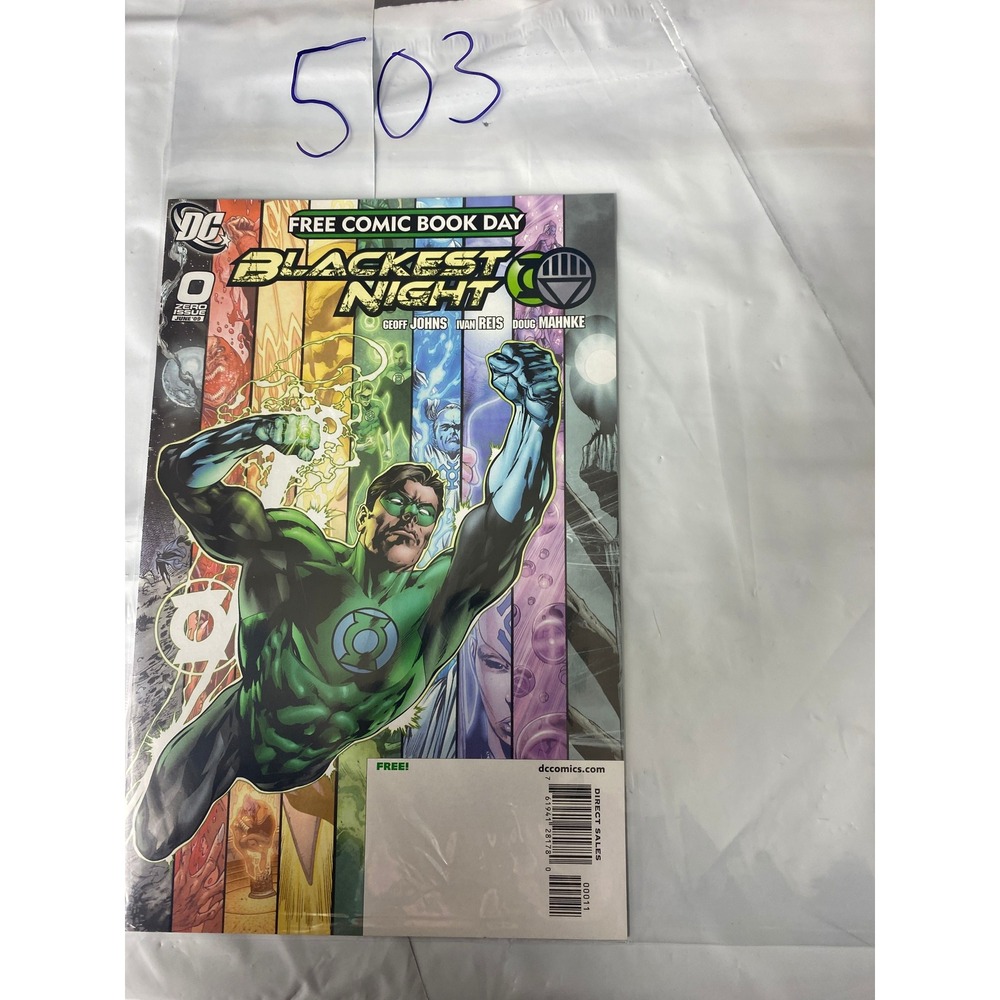 DC Comics Blackest Night Zero Free Comic Book Day Green Lantern Comic Book